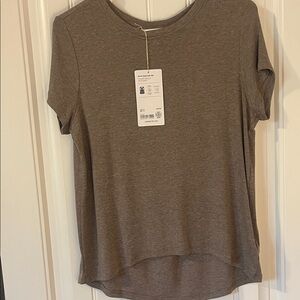 Athleta short sleeve with ease rib tea